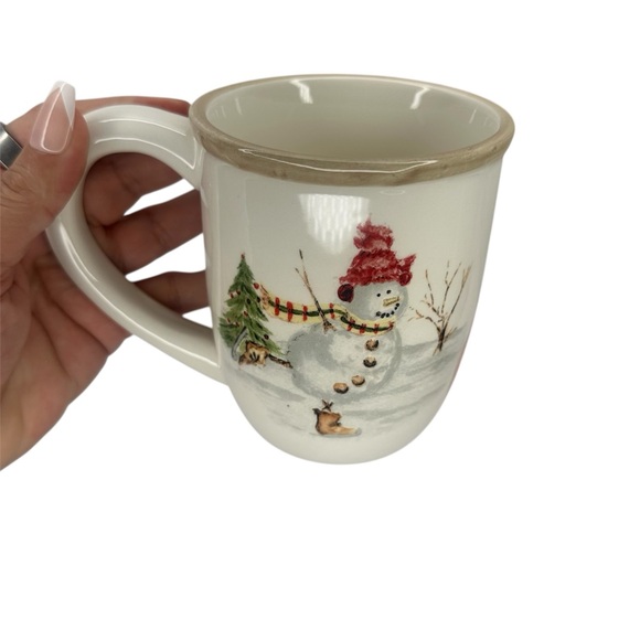 American Atelier Other - American Atelier Christmas Snowman Ceramic Mug